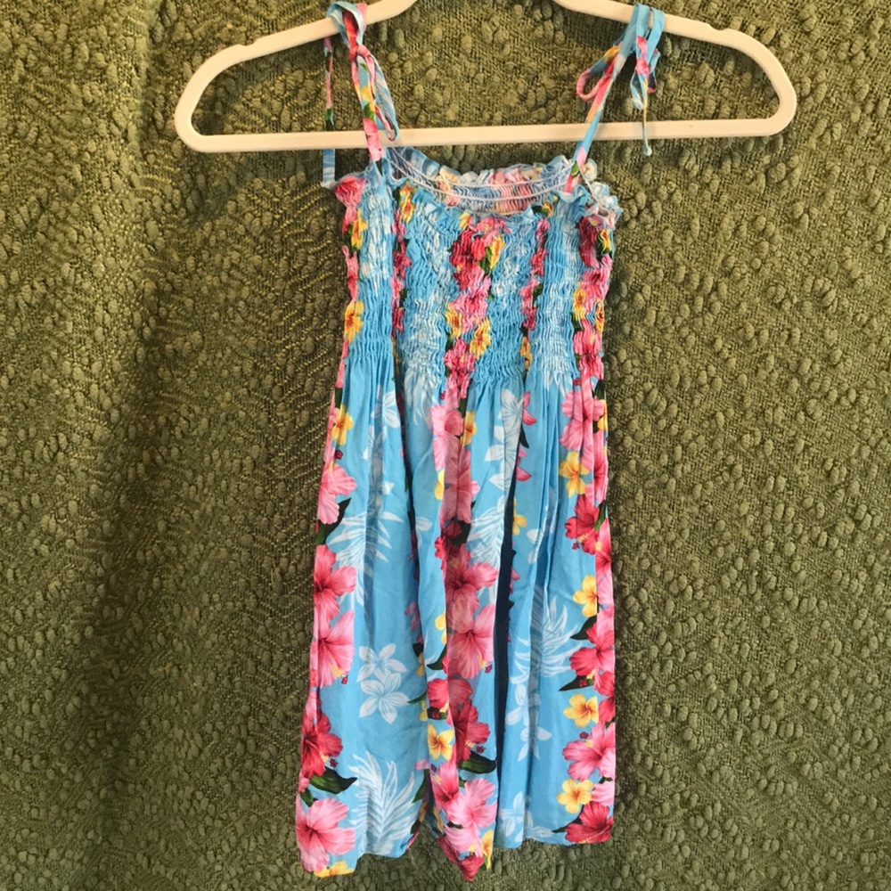 Girls Floral Dress Size 10 Made in Hawaii